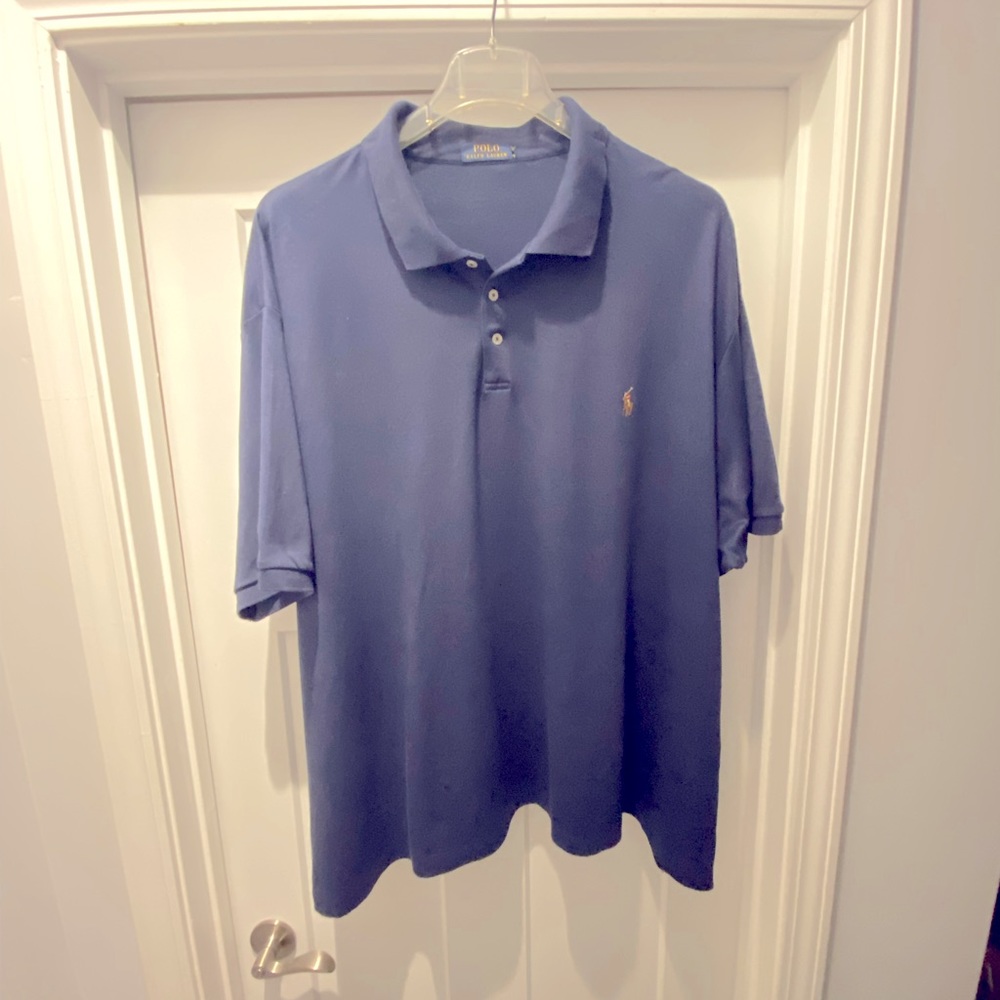 Ralph Lauren Soft Cotton Polo. Navy 3X Big. Only worn once.